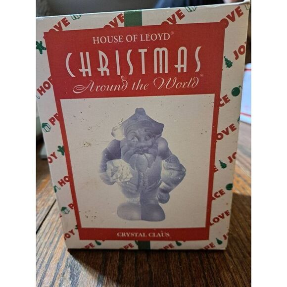 Vintage 1996 House of Lloyd Christmas Around the World Crystal Claus Figurine - Picture 8 of 12